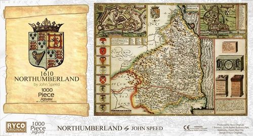 Northumberland Historical Map 1000 Piece Jigsaw Puzzle (1610)