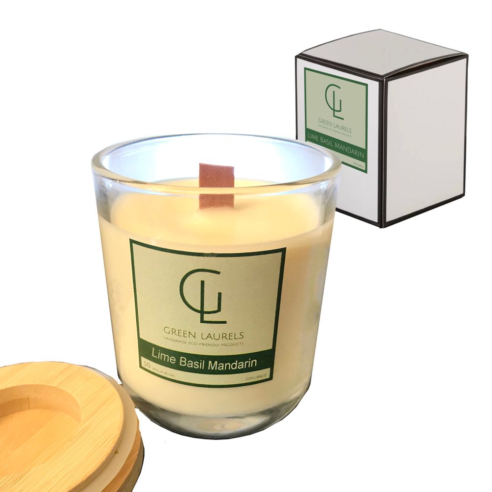 Soy Wax Premium Glass candle