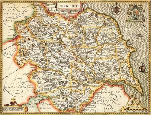 Yorkshire Historical Map 1000 Piece Jigsaw Puzzle (1610)